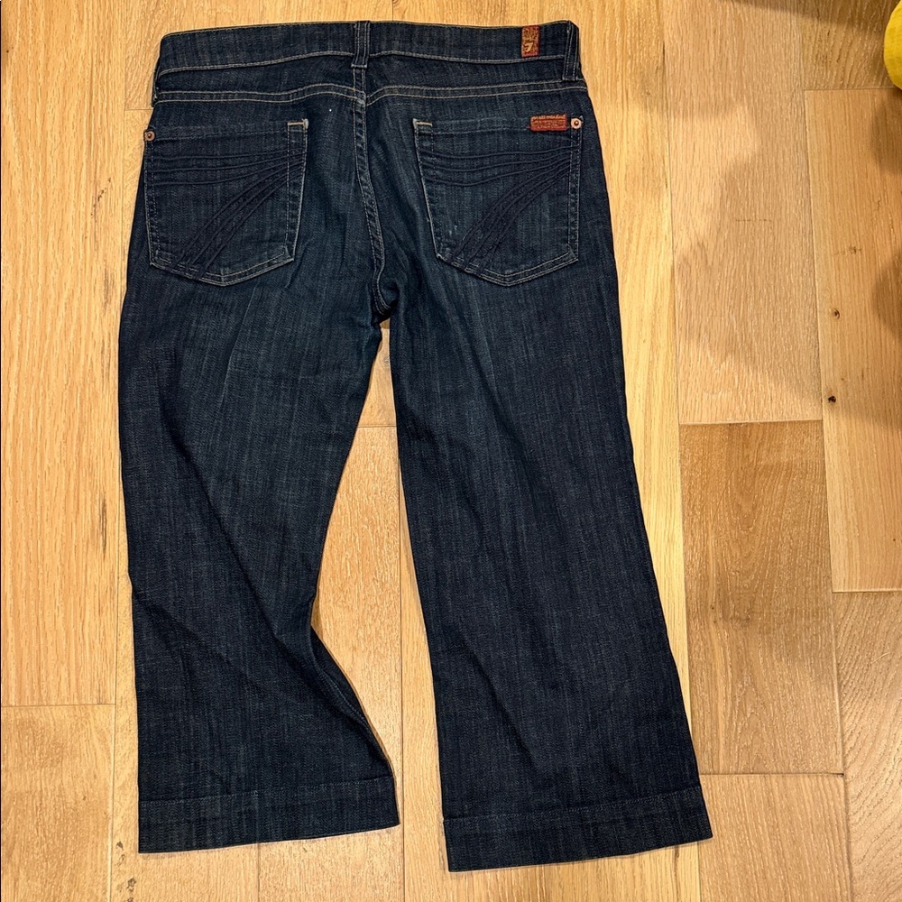 7 dojo For All Mankind dojo  Dark Blue‎ Cropped Jeans 27
